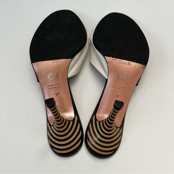 Escasa Twisted Contrast Color Leather Mules - Picture 7 of 10